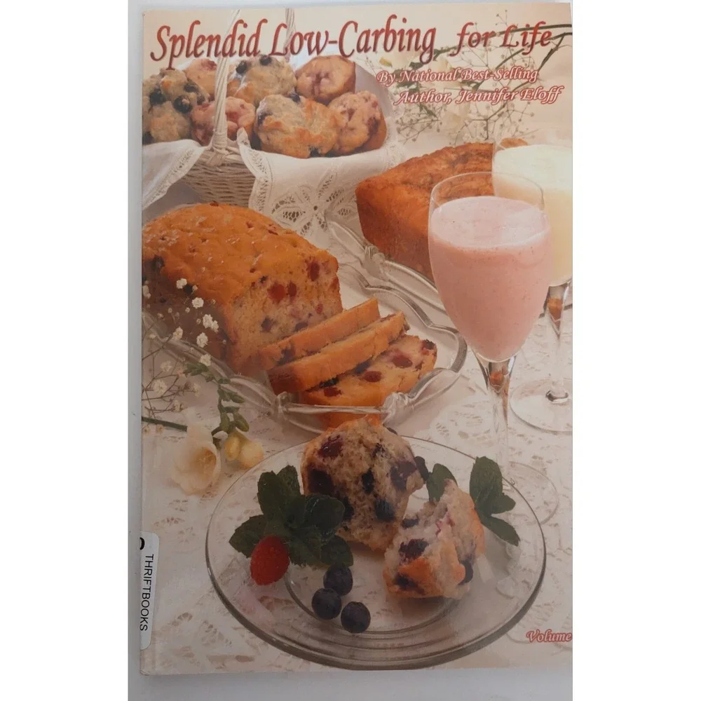 LOT of 3: Splendid low-carbing cookbooks By Jennifer Eloff